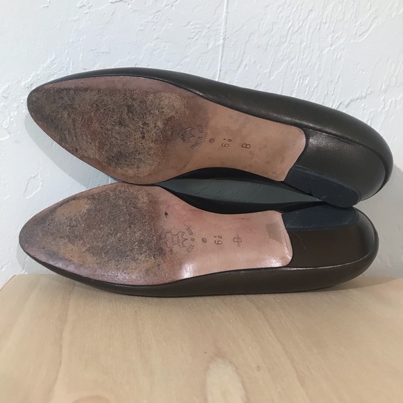 Vintage Brown Metallic Statement Block Heel 6.5 - Picture 8 of 8